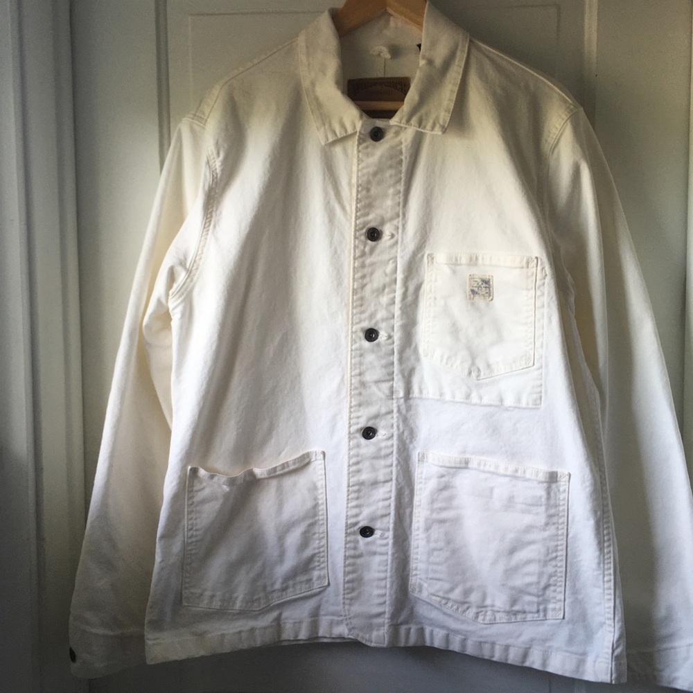 Gap white denim chore jacket